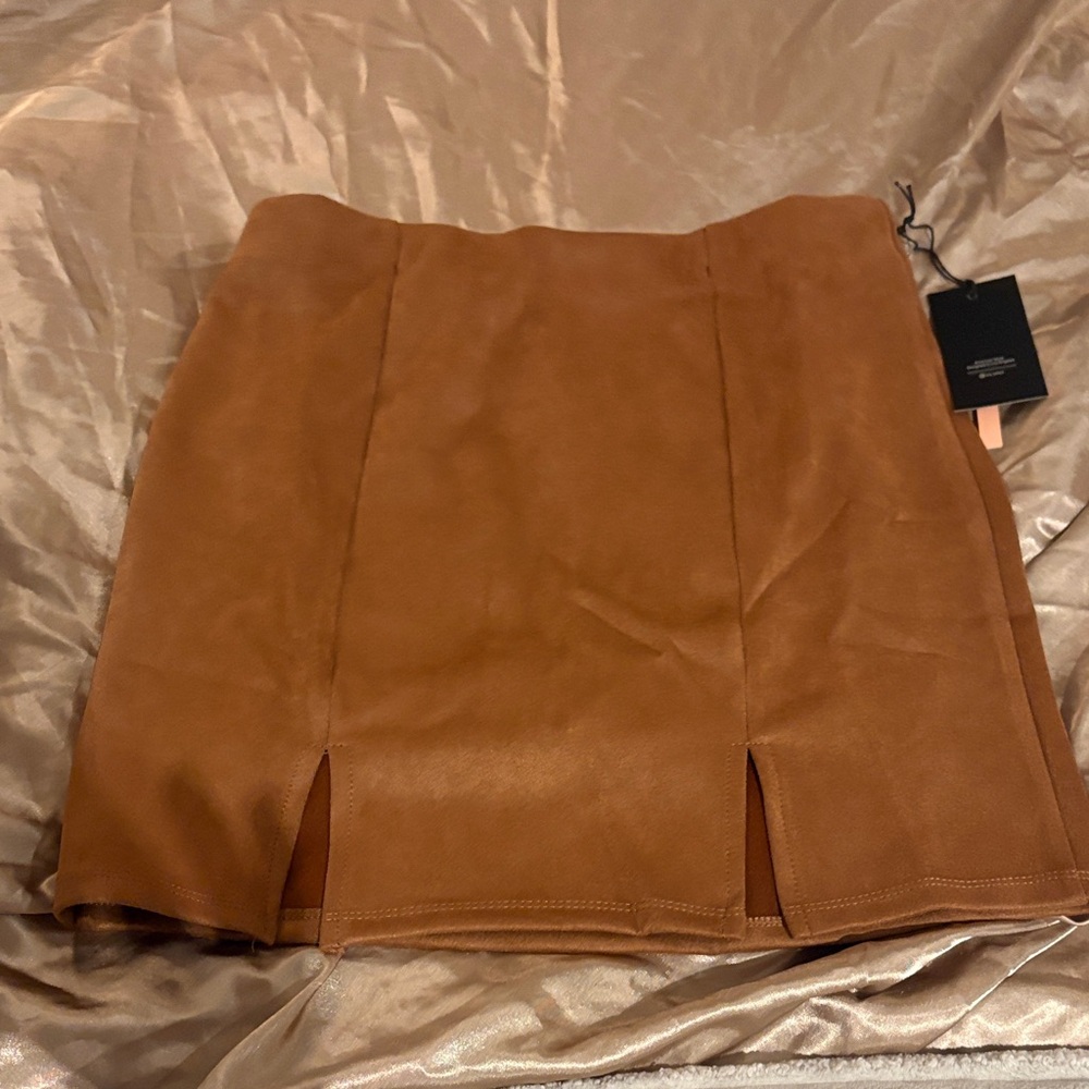 Iris Tan Mini Skirt